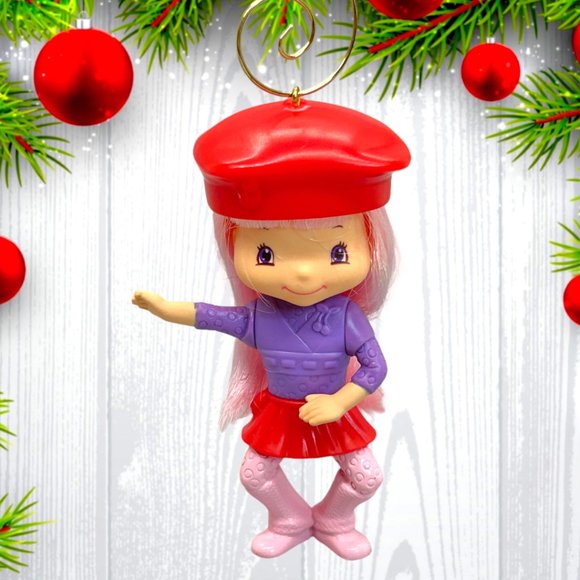 Strawberry Shortcake Crepes Suzette 3.5" ONE OF A KIND Christmas Tree Ornament - Picture 1 of 3